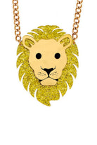 Sea Dragon Studio Mighty Jungle Lion Pendant gender-neutral festival jewelry — festival and rave wear, worn at festival.
