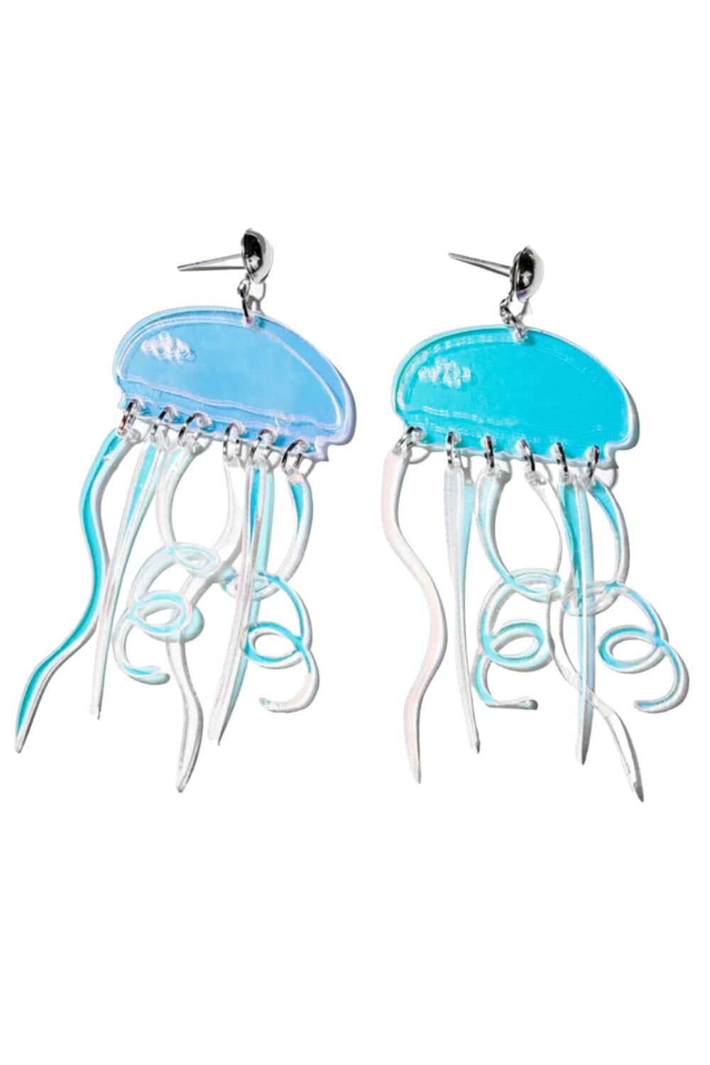 Sea Dragon Studio iridescent gender-neutral festival jewelry — festival and rave wear, worn at festival.