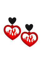 Sea Dragon Studio Burning Love Earrings gender-neutral festival jewelry — festival and rave wear, worn at festival.