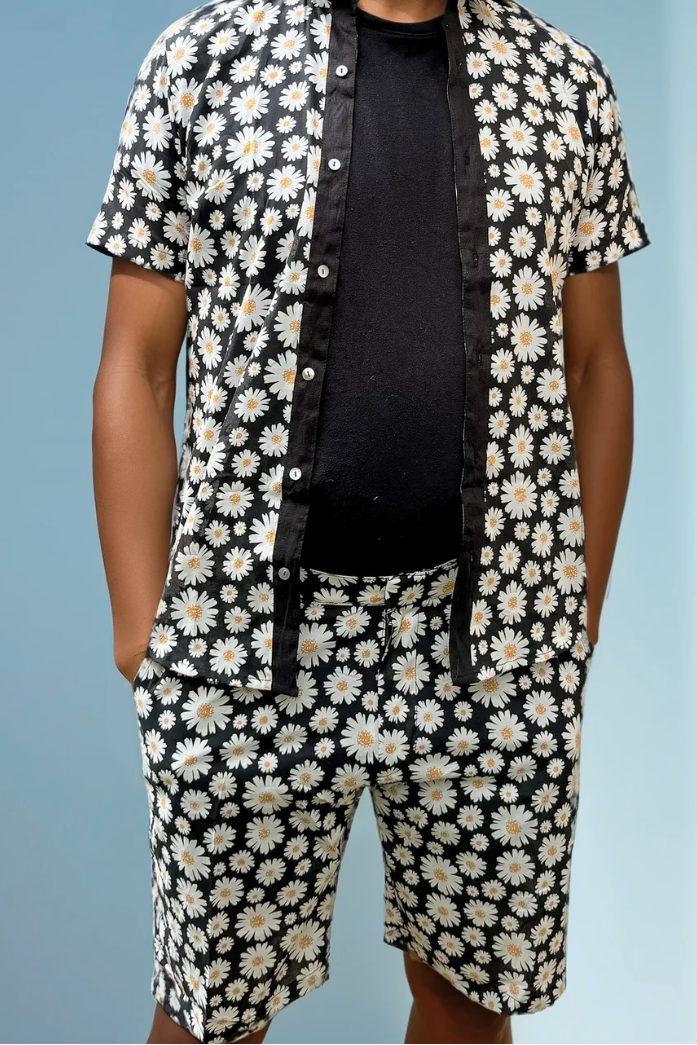 Sea Dragon Studio Daisy Cutter Shorts gender-neutral festival wear — festival and rave wear, worn at festival.