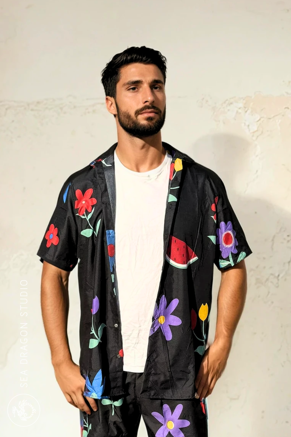 Sea Dragon Studio The Midnight Picnic Shirt gender-neutral festival wear — festival and rave wear, worn at festival.