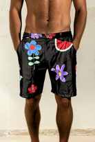 Sea Dragon Studio Midnight Picnic Shorts gender-neutral festival wear — festival and rave wear, worn at festival.