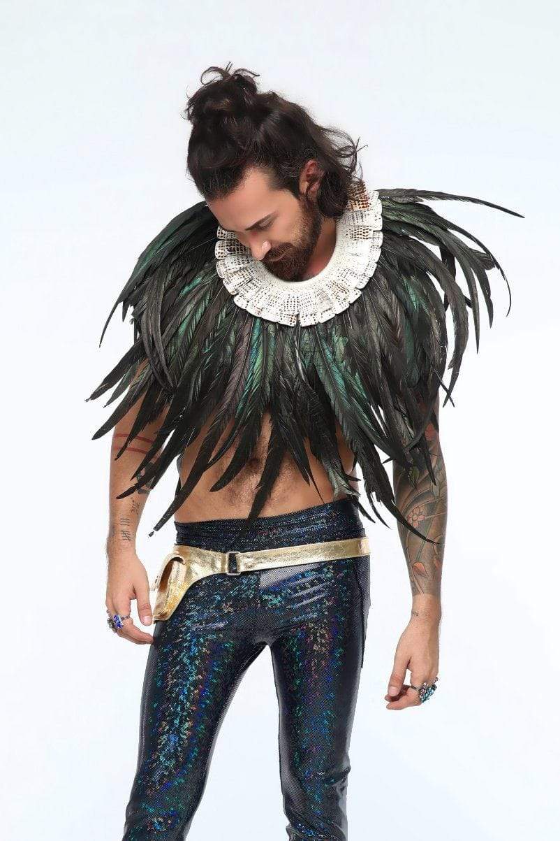 Sea Dragon Studio iridescent gender-neutral festival accessory — festival and rave wear, worn at festival.
