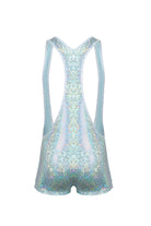 Sea Dragon Studio holographic singlet in motion - mens festival rave singlet for Burning Man and EDC events.