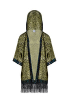 Sea Dragon Studio Big Cat Energy Hooded Kimono – Tamarind Leopard colorway, hooded festival rave kimono