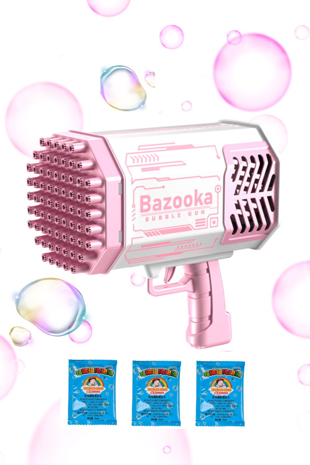Sea Dragon Studio Bubble Bazooka Mega Bubble Gun gender-neutral festival accessory — festival and rave and pride wear, worn at festival.