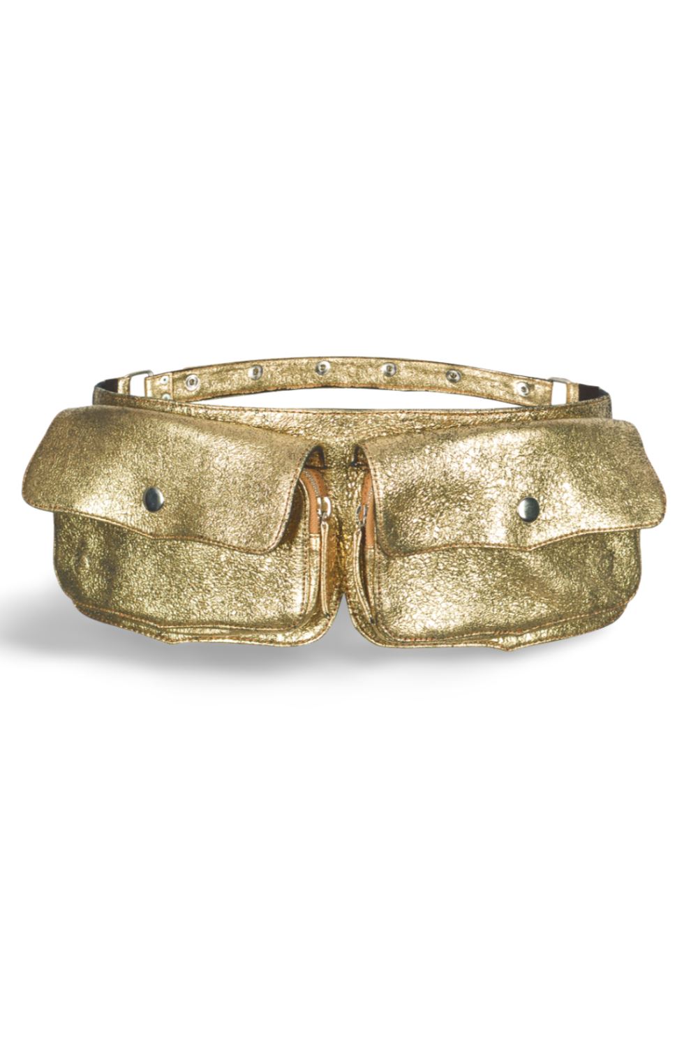 Sea Dragon Studio leather gender-neutral festival belt — festival and rave wear, worn at festival.