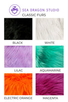 Sea Dragon Studio Candy Flip fur vest detail shot - premium faux fur reversible festival vest.