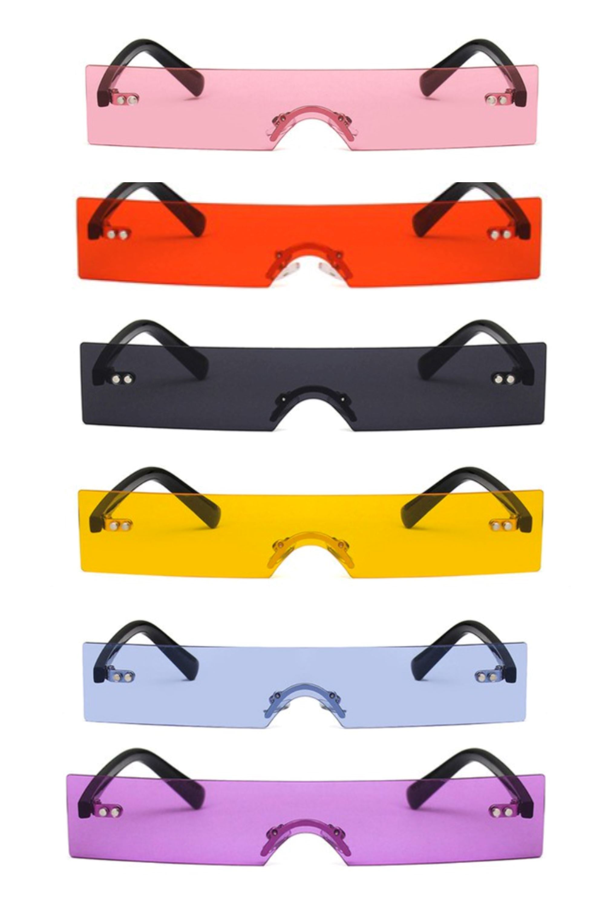 Sea Dragon Studio Hasta La Vista Shades gender-neutral festival sunglasses — festival and rave wear, worn at festival.