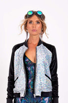 Sea Dragon Studio sequin womens top — rave wear, worn at festival.