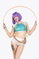 Zip Side Holographic Hot Pants | 13 Colors Womens Bottoms SEA DRAGON STUDIO 