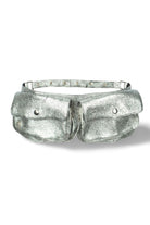 Sea Dragon Studio leather gender-neutral festival belt — festival and rave wear, worn at festival.