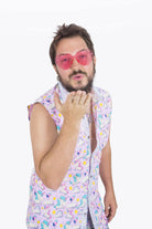 Sea Dragon Studio Mens Magical Unicorn Shirt mens festival shirt — Burning Man and rave wear, worn at festival.