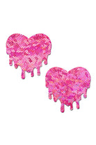 Sea Dragon Studio holographic womens festival pasties — festival and rave wear, worn at festival.